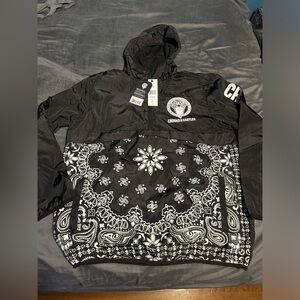 Crooks and castles half zip windbreaker